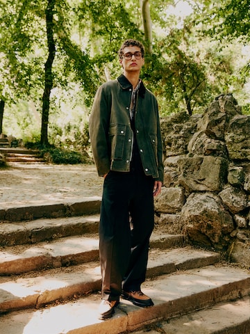 Dark Green Jacket Look