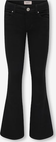 ONLY GIRLS Flared Jeans 'KOGRoyal' in Black: front