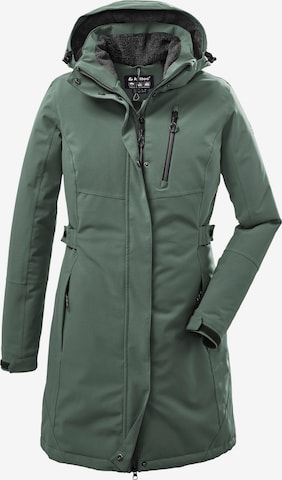 KILLTEC Outdoor Coat in Green: front