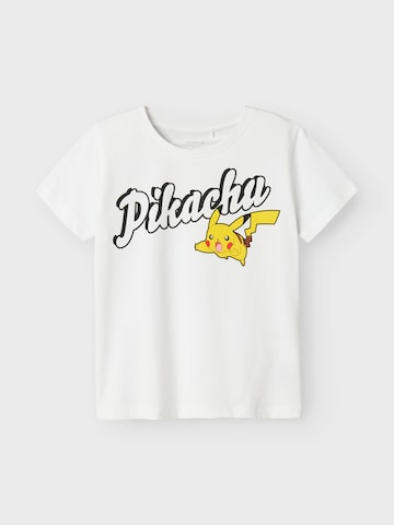 NAME IT Shirt 'Dex Pokemon' in White: front