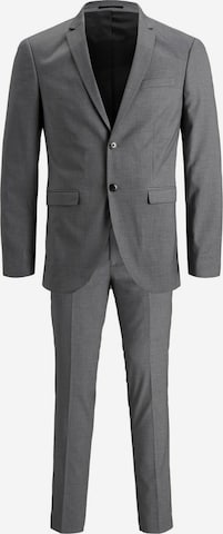 JACK & JONES Slim fit Suit 'Franco' in Grey: front